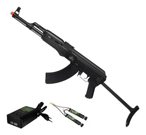 Rifle Airsoft Elétrico Ak47 Victor Tactical Qgk Aeg Bivolt