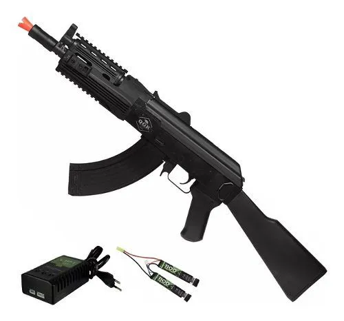 Rifle De Airsoft Elétrico Ak47 Sierra Ris Qgk Aeg Bivolt