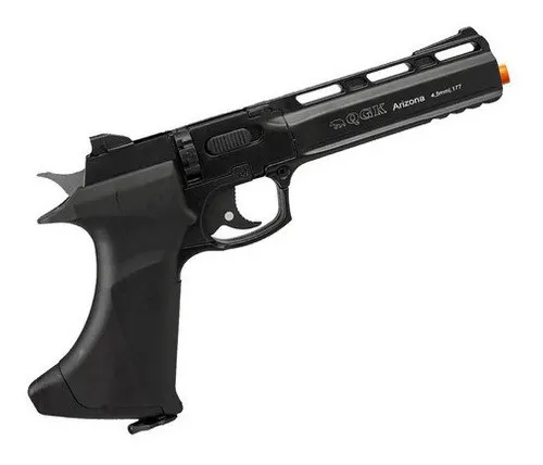 Pistola De Pressão Arizona Black Qgk Co2 4.5mm 8 Tiros