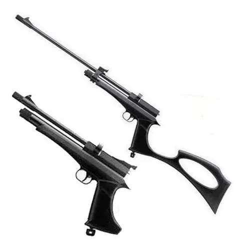 Carabina Pistola Híbrida Pressão Co2 QGK Cobra Black 5.5mm