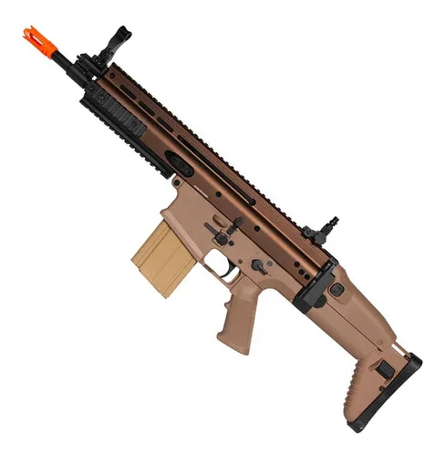 Rifle Elétrico Qgk Aeg Sc-h Tan Full Metal 6mm