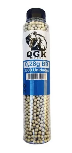 Munição Airsoft Esferas Bb 0,28g 3000un Branca - SRC QGK