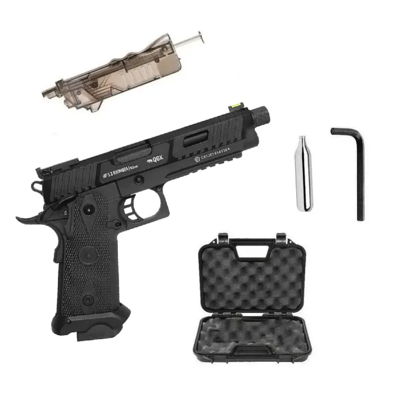 Pistola De Airgun Gbb Hp 5.1 Kikimora Full Metal 4,5mm Qgk
