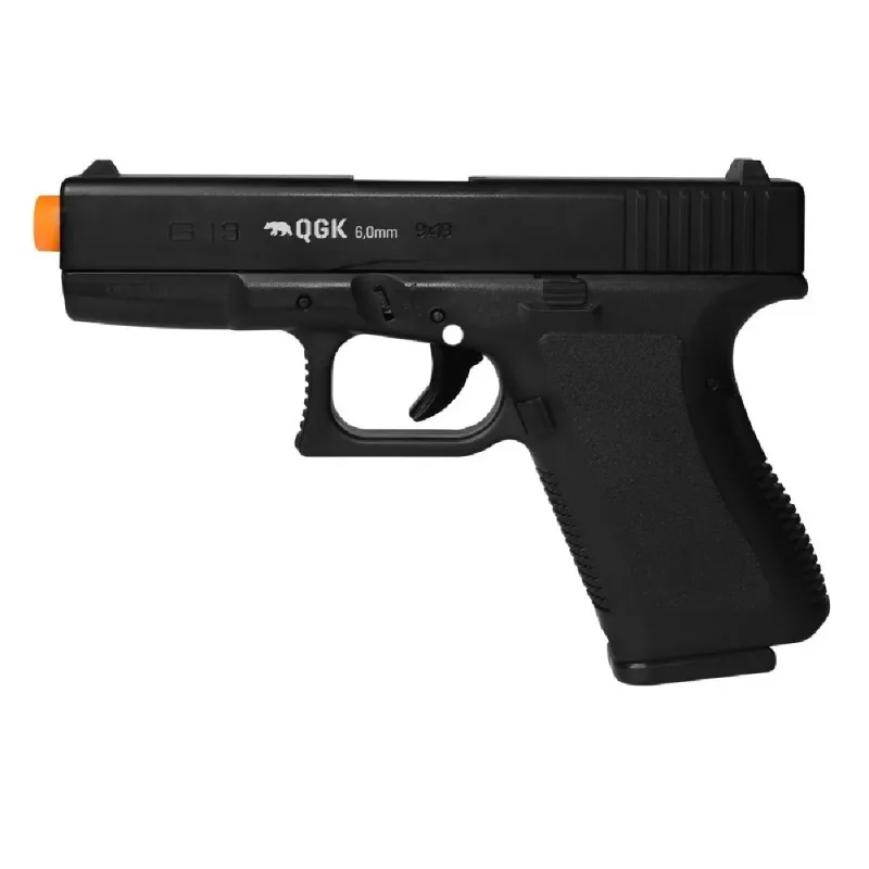 Pistola Airsoft Spring Glock 19 S19 Polímero 6mm - Qgk