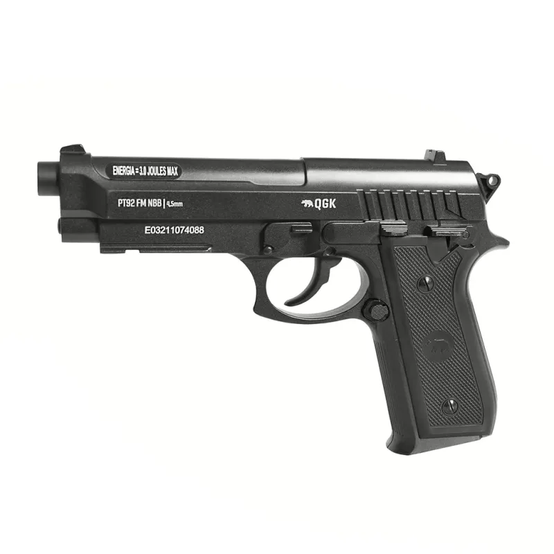 Pistola Pressão Airgun Co2 PT92 NBB Full Metal 4,5mm - QGK