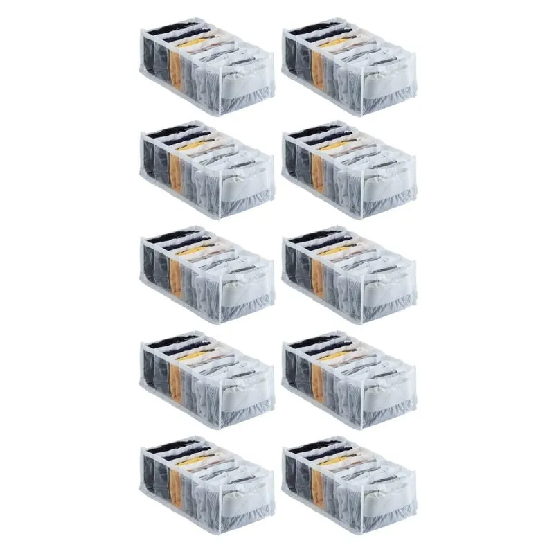 Kit 10 Colmeias Organizadoras Transparentes 10x15x25 Gaveta
