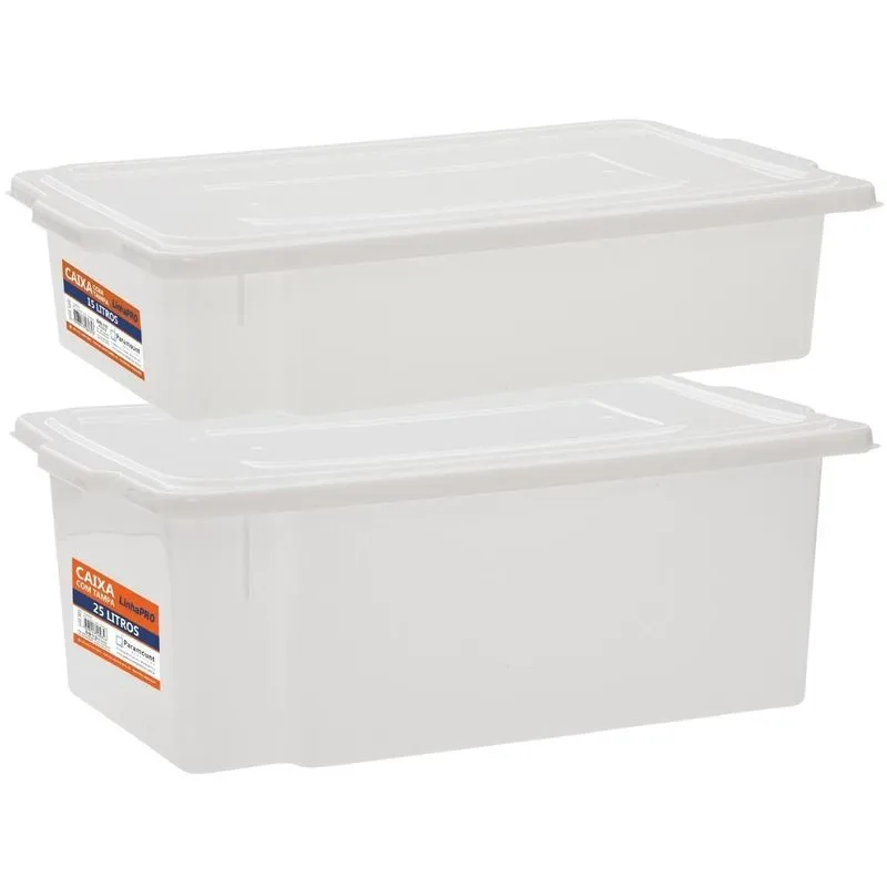 Kit Caixas Plasticas Empilhaveis Com Tampa Legumes Carne Pão
