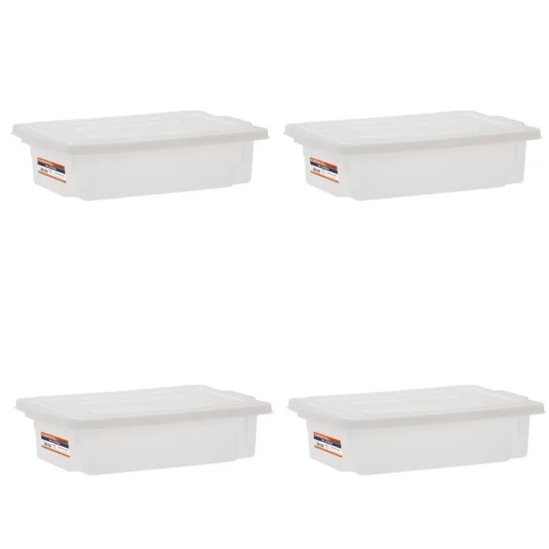 Kit 4 Bandejas Reforçadas Frigorifico Açougue Peixaria 9 Lts