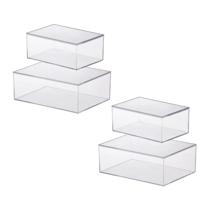 Conjunto Caixas Organizadoras Com Tampa Multiuso Elegance
