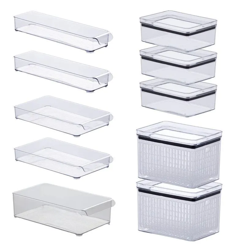 Kit Para Organizar Geladeira Alimentos Frutas Verduras