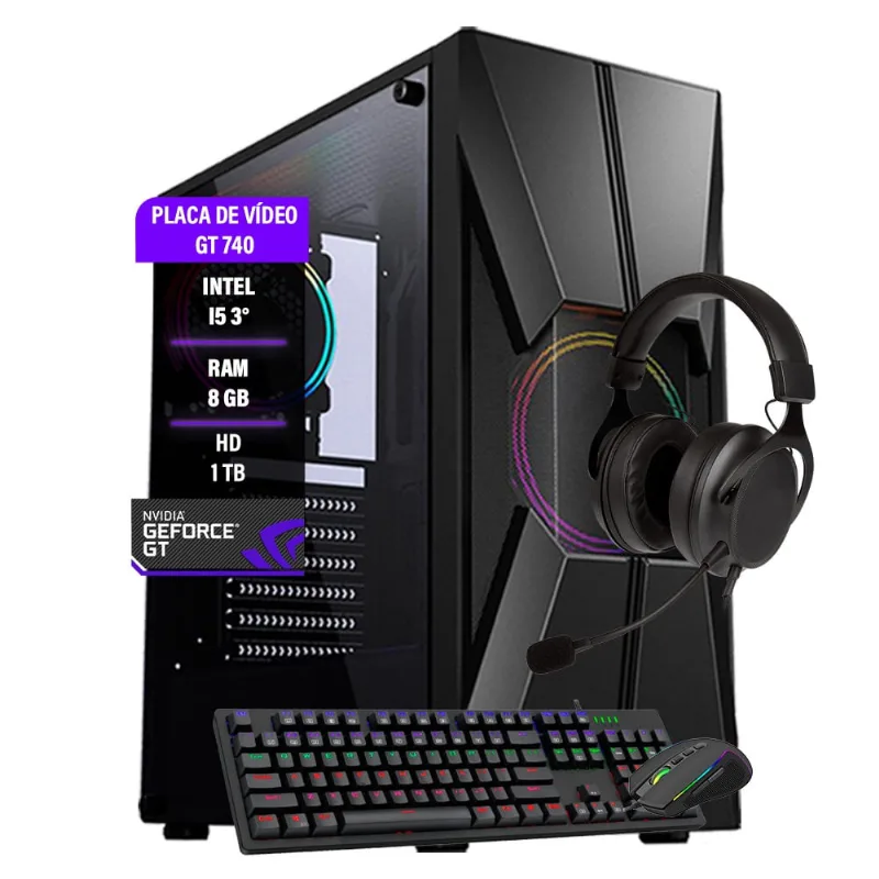 Pc Gamer Maximus Intel I5 gt 740 8GB Hd 1TB Wi-fi