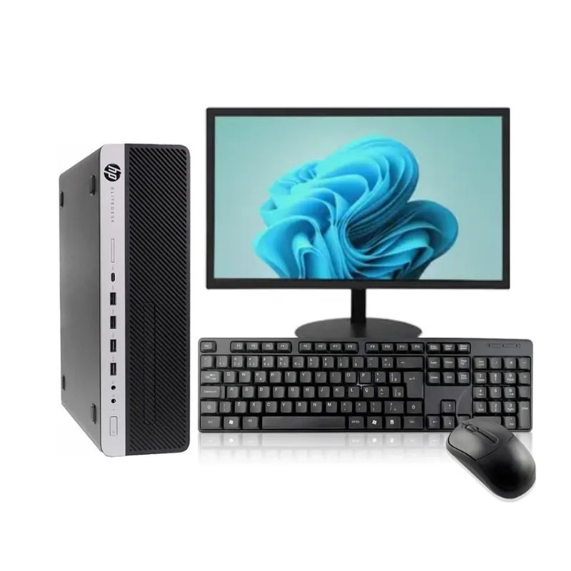 Pc Completo hp elitedesk i7 6° 16gb SSD480 Mon19', Tec, Mou
