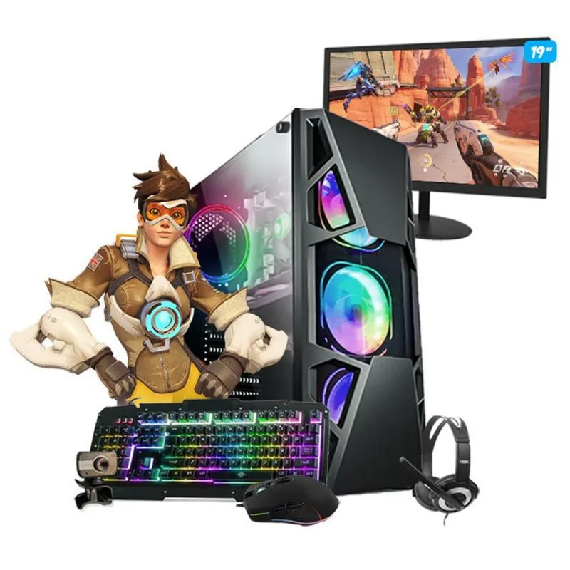 Pc Gamer Completo Tracer I3 7ºger. Rx570 16Gb Hd 1Tb Mon.19
