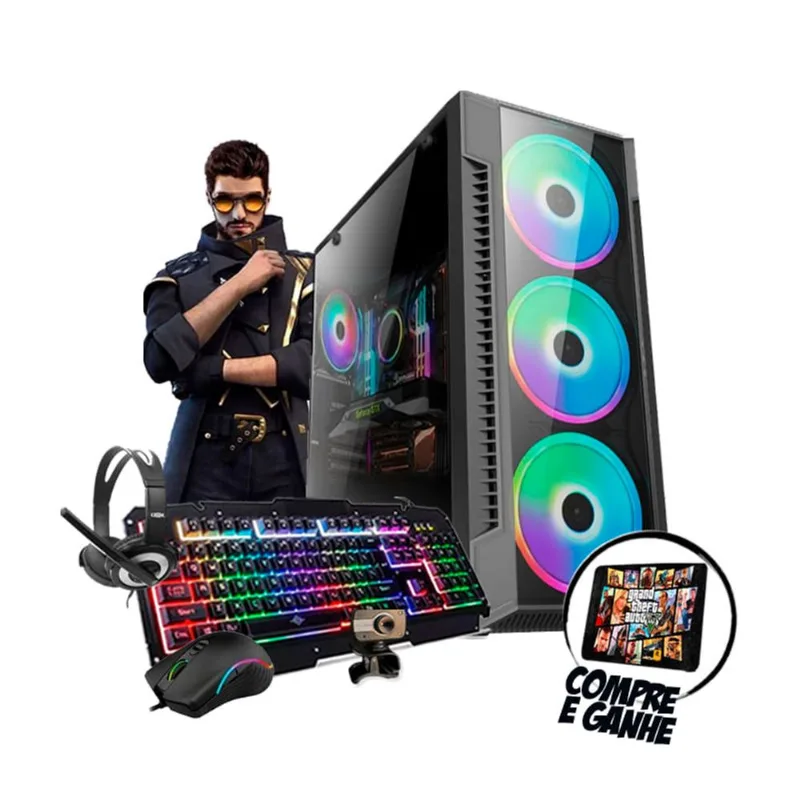 Pc Gamer Hércules Intel i3 GT 730 4GB 8GB Hd 500GB Wi-fi