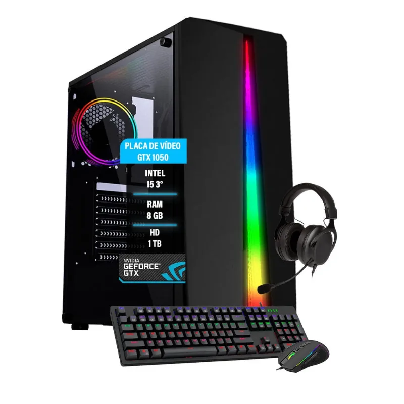 Pc Gamer Maximus I5 gtx 1050 8Gb Hd 1Tb ssd 120gb