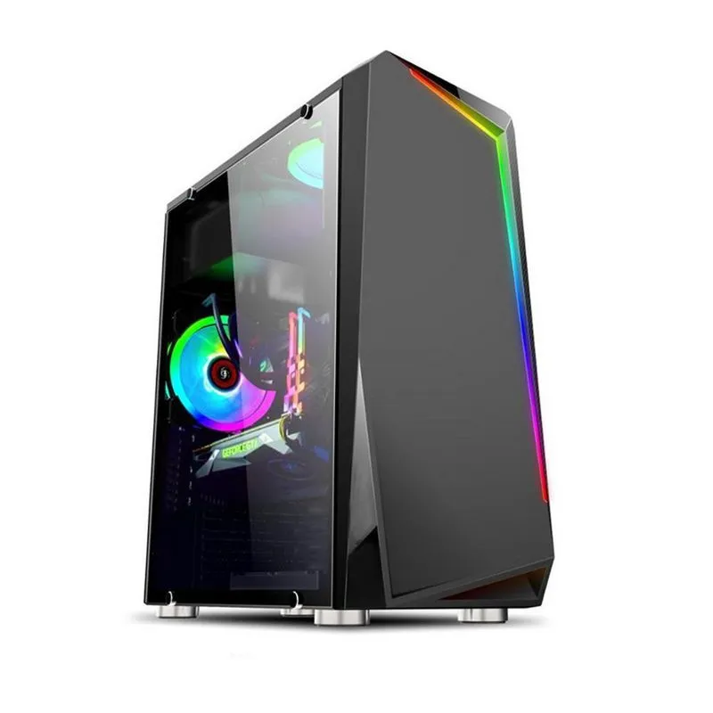 Gabinete Brazilpc Bpc-c8410 Black Sem Fonte Lateral Em Vidro