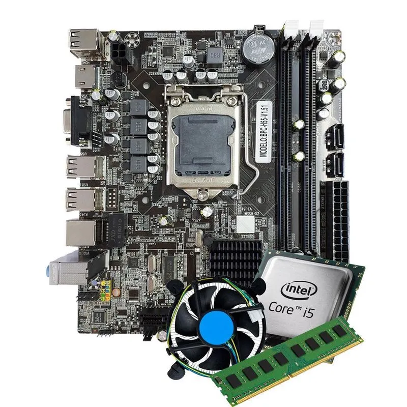 Kit Upgrade Intel Core I5-650 Placa Mãe H55 Cooler E 8gb Ram