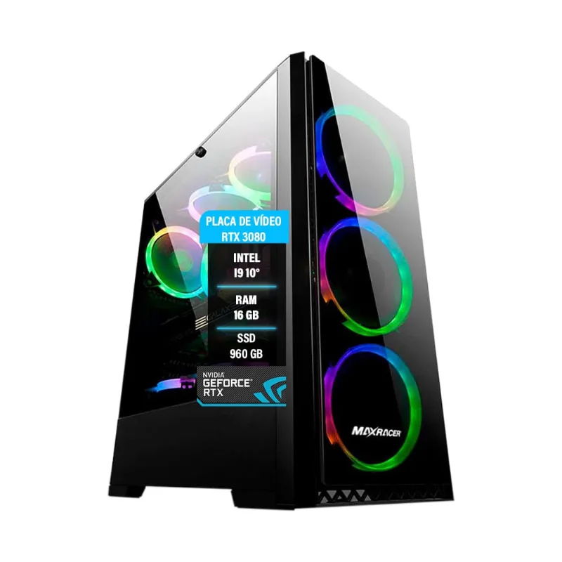 Pc gamer Intel Core I9 10° rtx 3080 10GB 16GB ram ssd 960GB