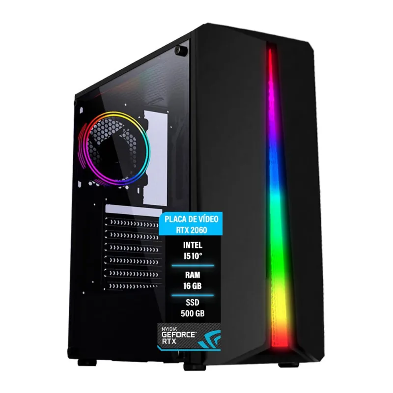 Pc Gamer Intel i5 10400f rtx 2060 16GB ram ssd M2 500GB