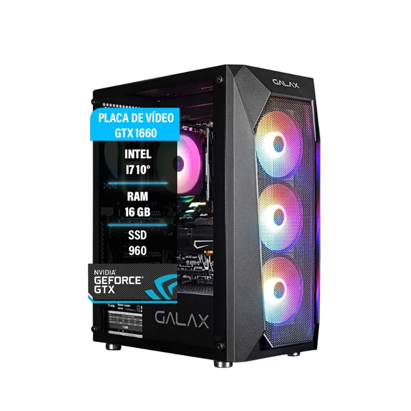 Pc gamer I7 10º 16GB ssd 960 gtx 1660