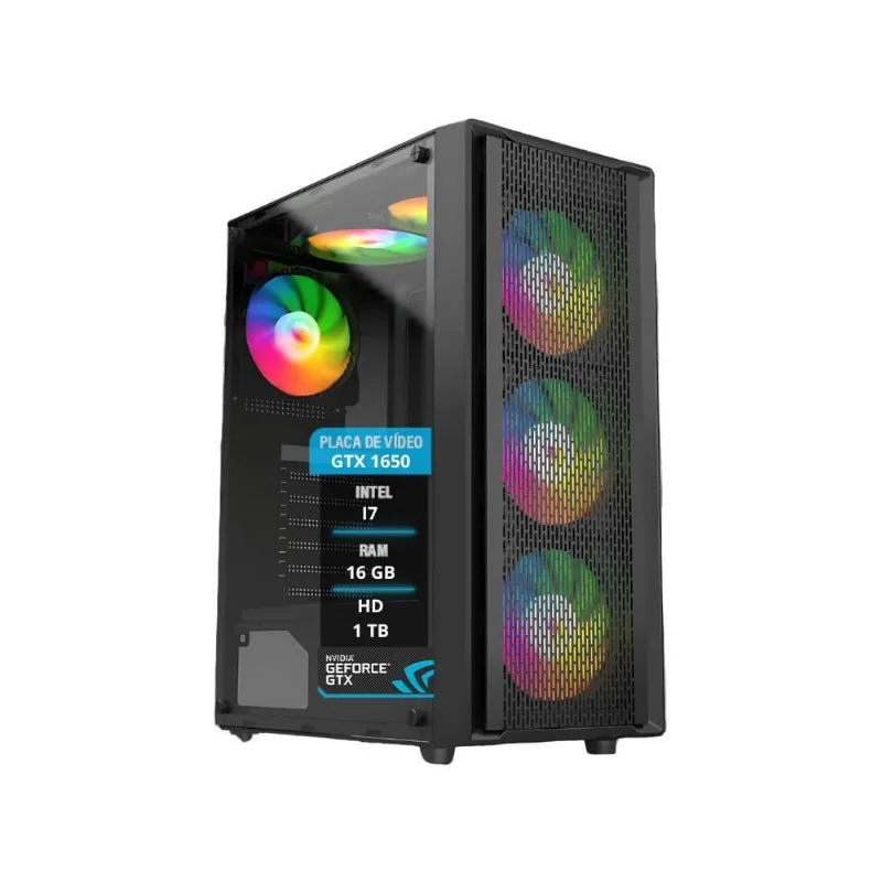 Pc Gamer I7 16Gb Ddr3 Gtx 1650 Hd 1Tb Ssd 240Gb