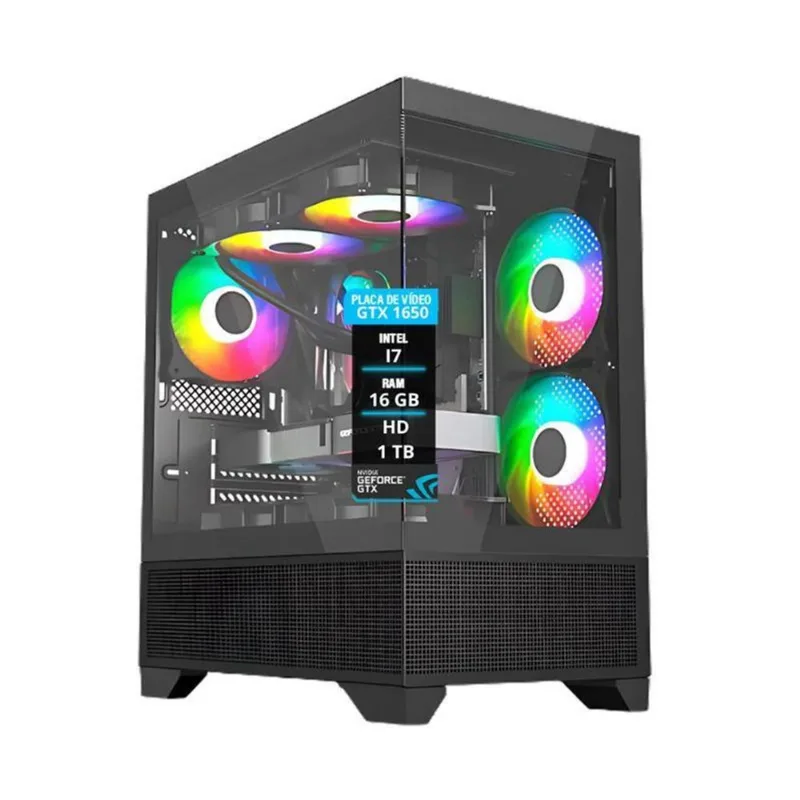 Computador I7 Gtx 1650 Memória 16Gb Hd 1Tb Ssd 120Gb