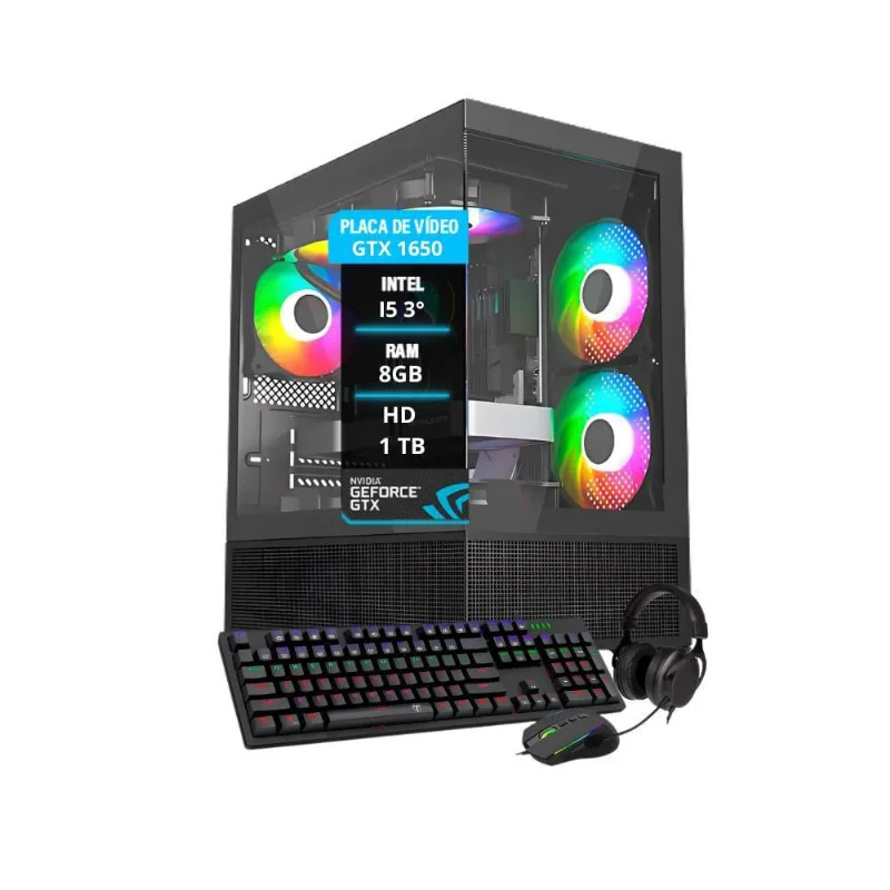 Pc Gamer Maximus I5 Gtx 1650 Mem. 8Gb Hd 1Tb Ssd 120Gb