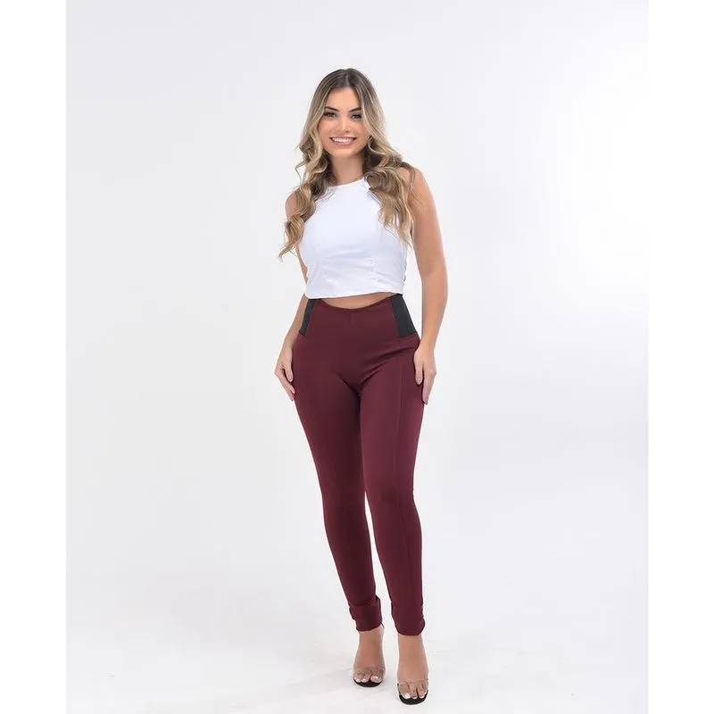 Calça Legging Modeladora e Empina Bumbum – Tecido Ponto Roma
