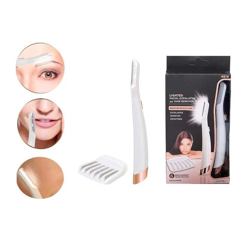 Removedor E Esfoliador De Pelos Faciais Flawlebss C/led