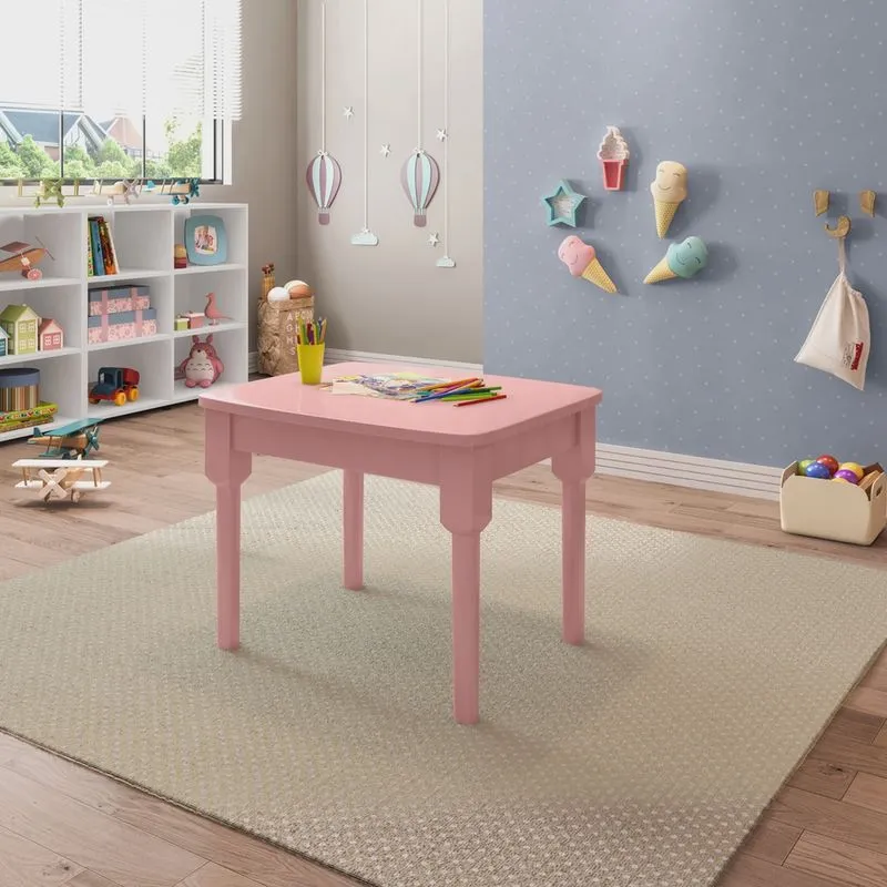 Mesa Infantil Mariah Madeira Maciça e Laca Casatema