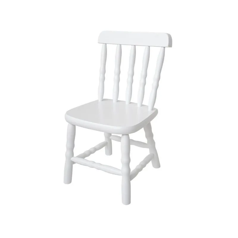 Kit 2 Cadeiras Infantil Dalas Branco Branco