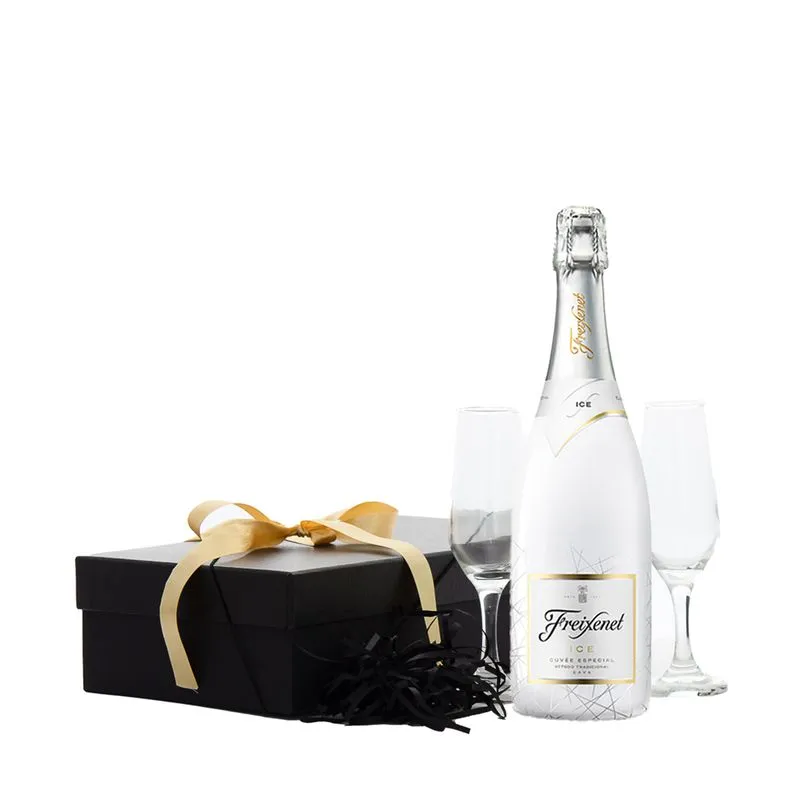Espumante Freixenet Ice Branco + 2 Taças Vidro Presente