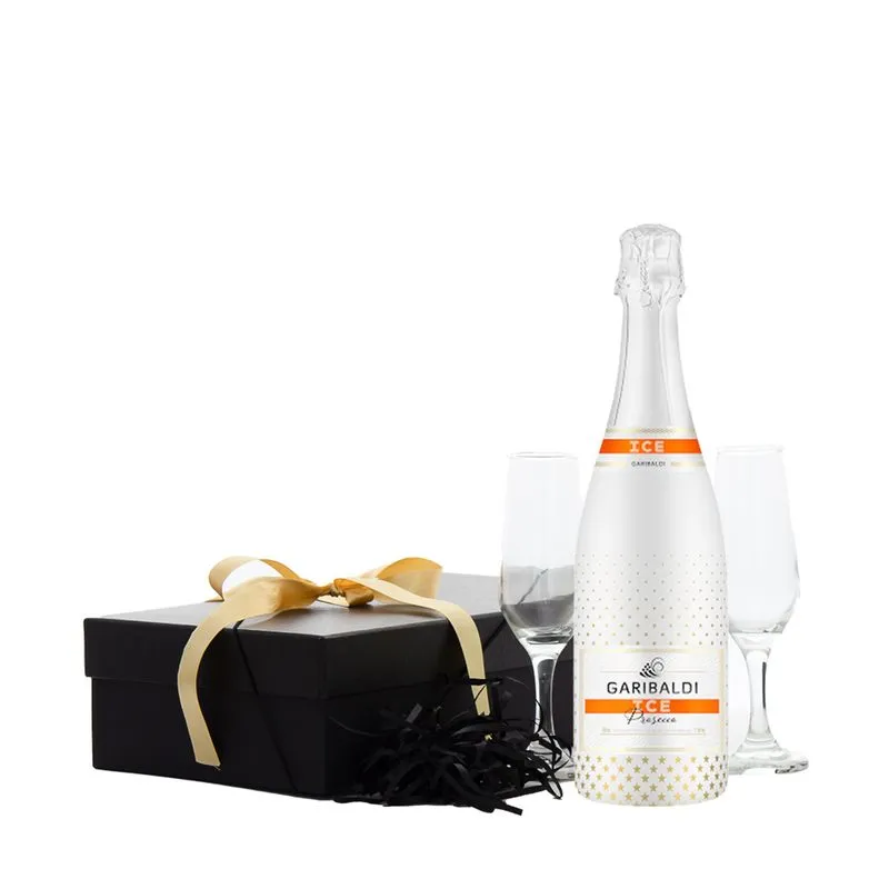 Espumante Garibaldi Prosecco Ice + 2 Taças Vidro Presente