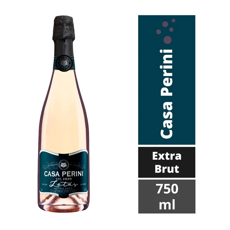 Espumante Casa Perini Extra Brut Rosé Lótus 750 Ml