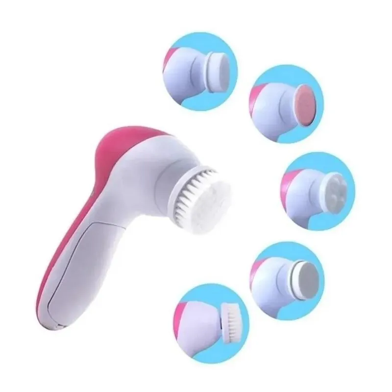 Aparelho Massageador Para Limpeza Escova Facial 5 Em 1
