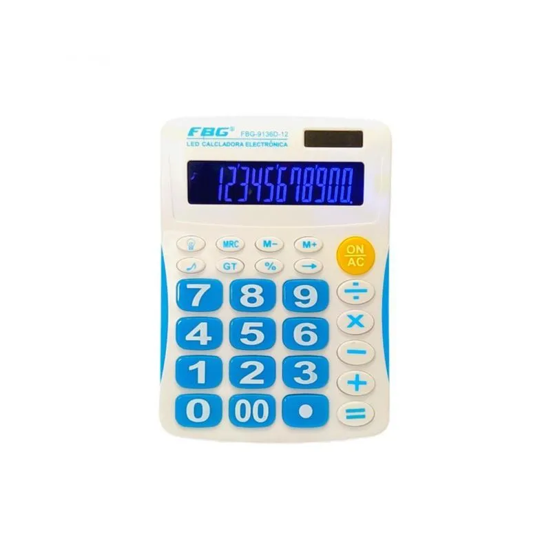 Calculadora Numeros Grandes Colorida Para Loja Escritório