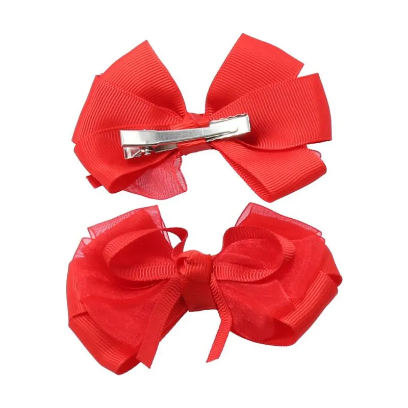Laço Infantil de Tecido Vermelho