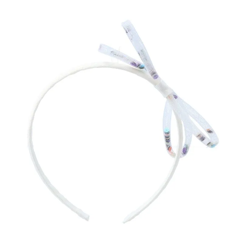 Tiara Infantil Detalhe Laço Branco