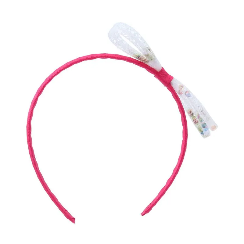Tiara Infantil Detalhe Laço Pink