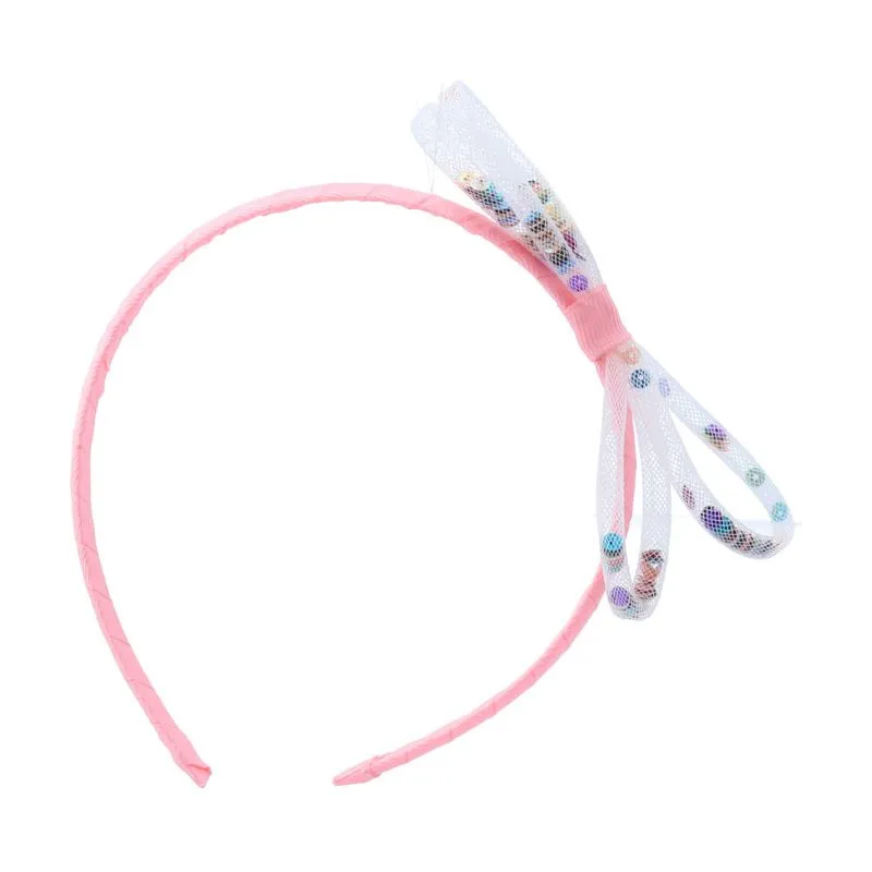 Tiara Infantil Detalhe Laço Rosa