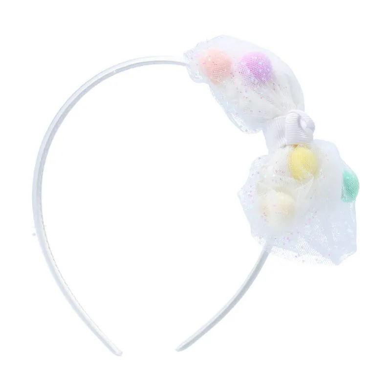 Tiara Infantil Detalhe Laço Branco