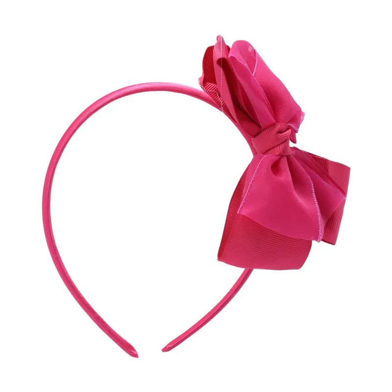 Tiara Infantil Detalhe Laço Pink