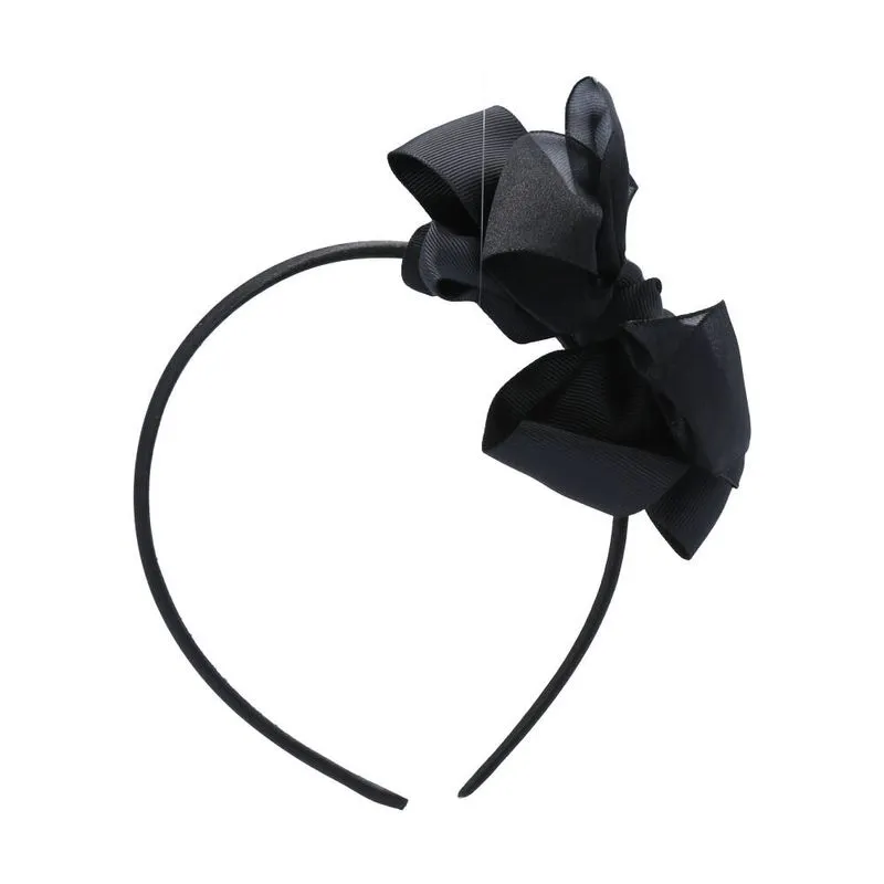 Tiara Infantil Detalhe Laço Preto