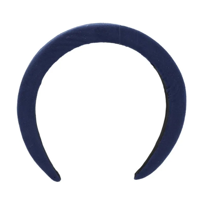 Tiara Arco de Cabelo Tecido Azul