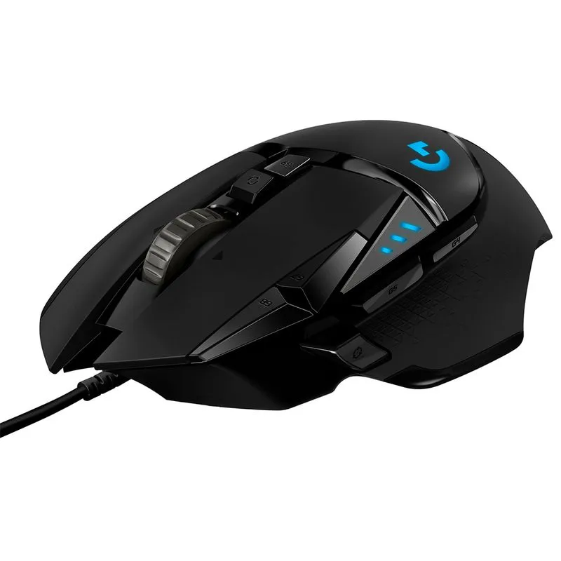Mouse Gamer com fio USB Logitech G G502 Hero Preto