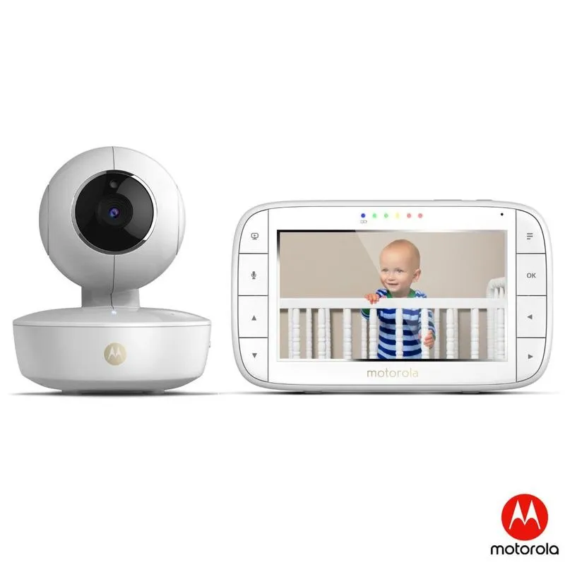 Babá Eletrônica Motorola Mbp36xl Tela De 5,0" Câmera Portátil Recarregável