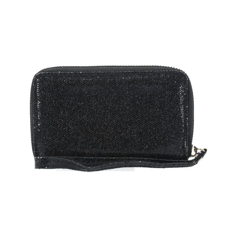 Carteira Feminina com Gltter Preto