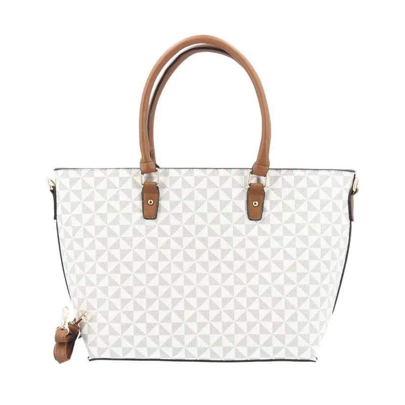 Bolsa Feminina Estampada Marfim
