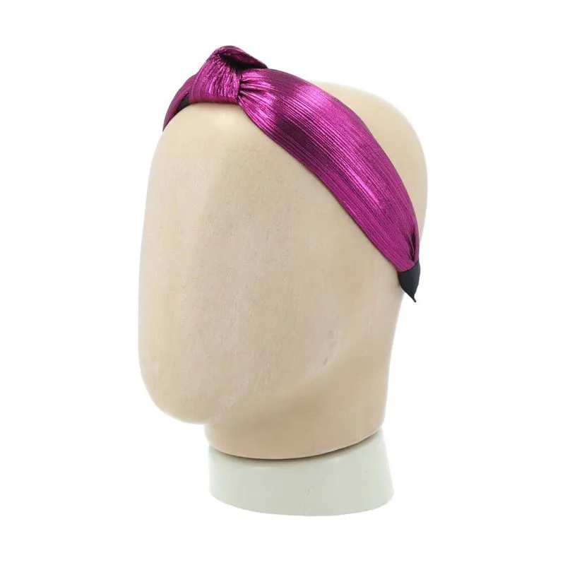 Tiara Feminina Metalizada Pink