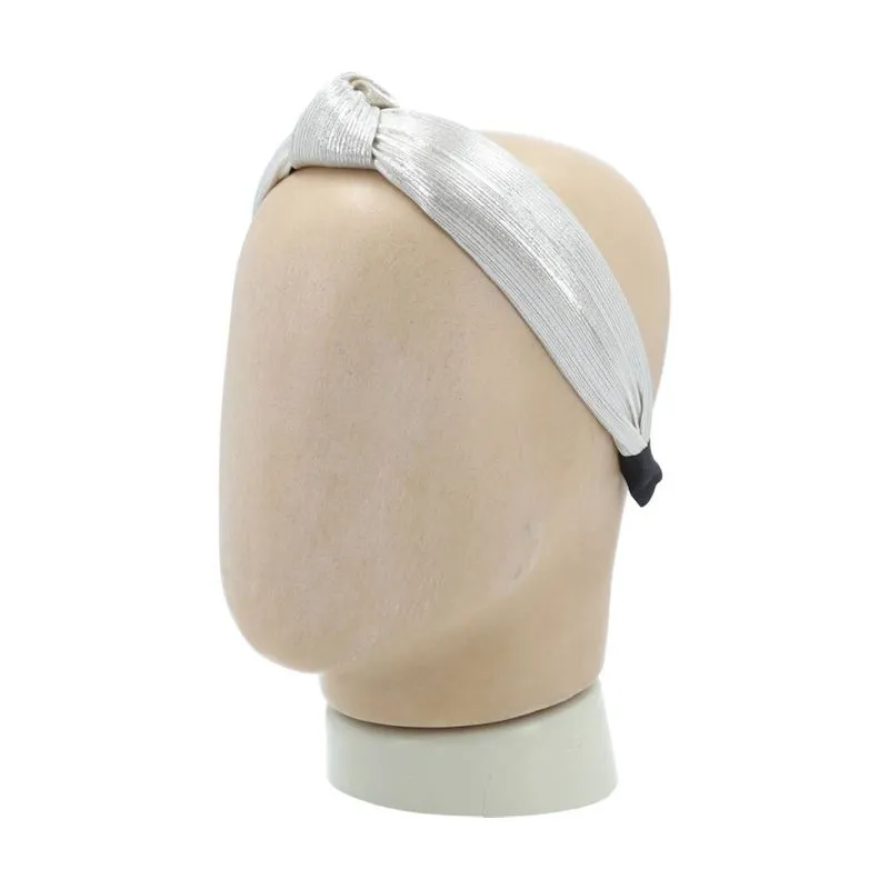 Tiara Feminina Metalizada Prata